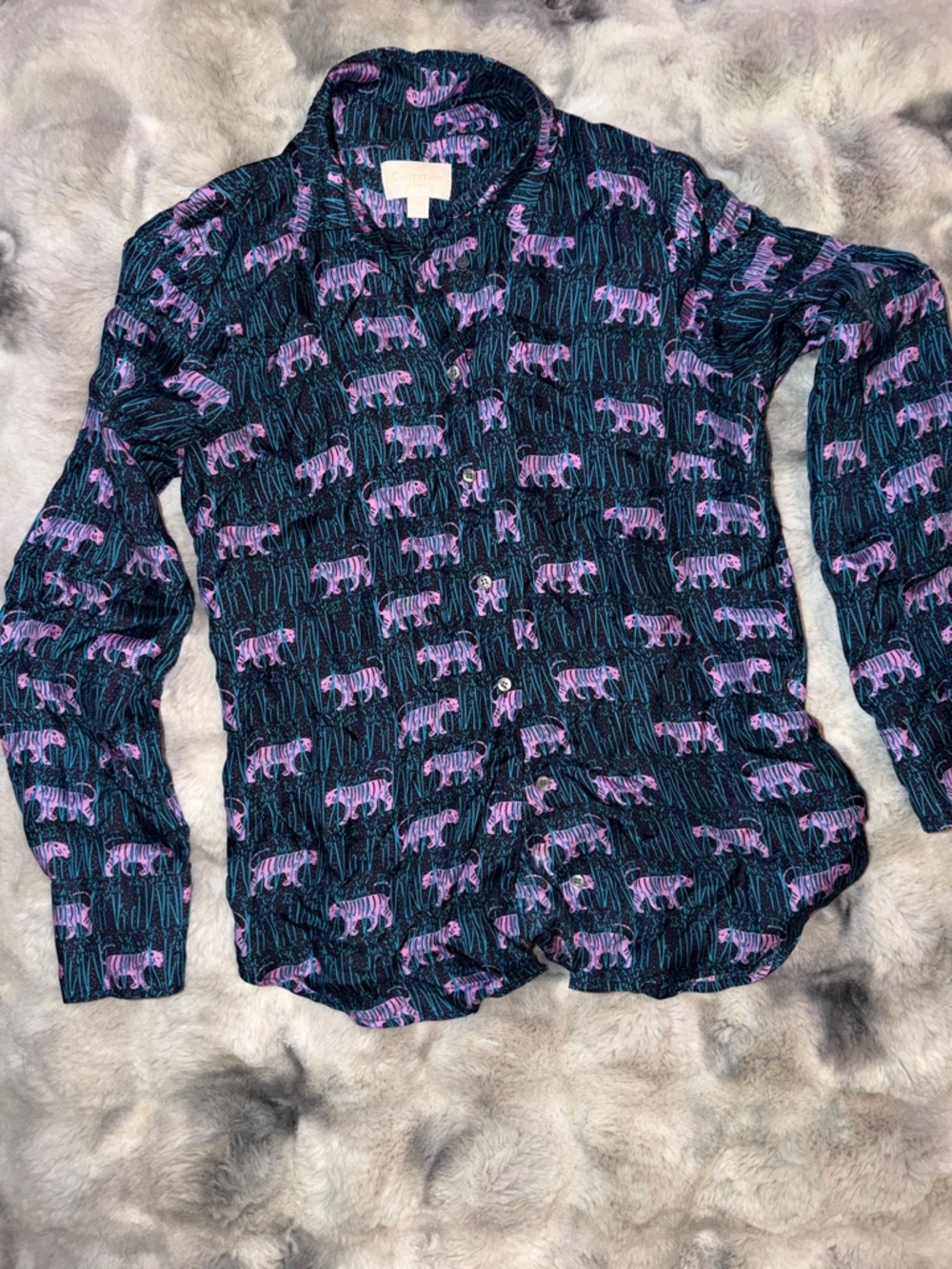 J Crew Collection Tiger Print PJ Set